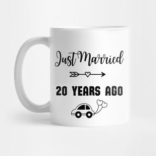 Just Married 20 Years Ago - Wedding anniversary Mug